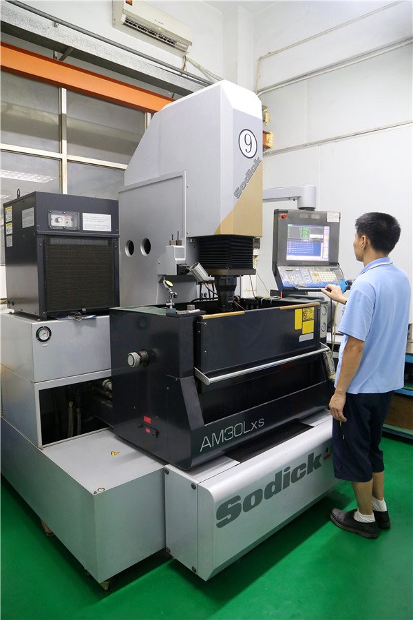CNC milling machine in the tooling workshop